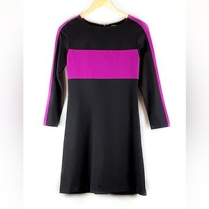 Amanda Uprichard Colorblock Knee Length Dress Size S